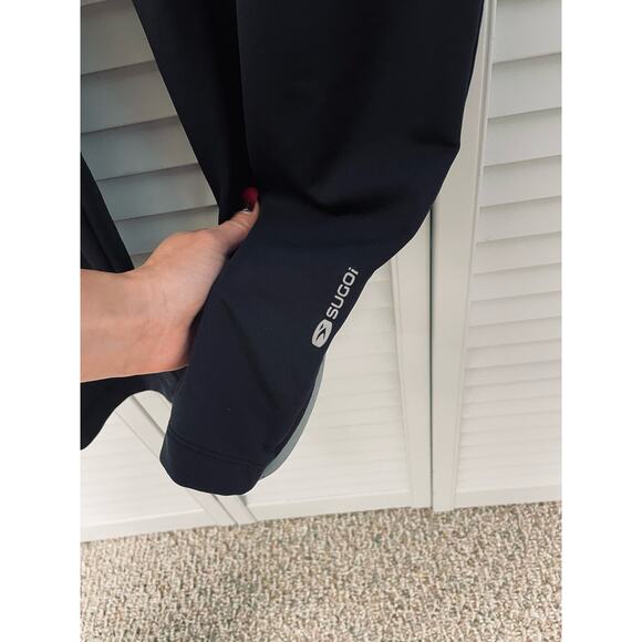 Sugoi black athletic running pants zipper pocket zipper bottom legs size medium - Picture 5 of 6